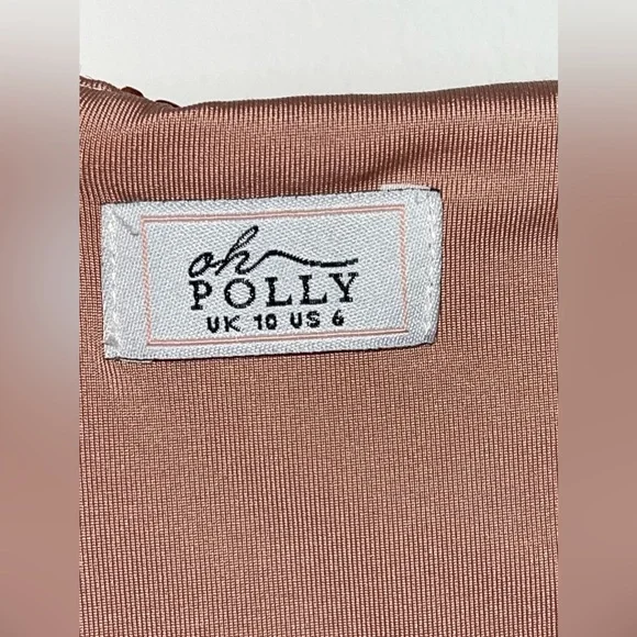 Sequin Bustier Crop Top - Oh Polly - Rose Gold - New with Tag - Small / 6 US - Picture 9 of 9